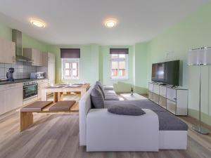 Una cocina o kitchenette en Ferienwohnung Remise, Wernigerode