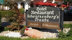 Certifikát, hodnocení, plakát nebo jiný dokument vystavený v ubytování Hotel Schwarzenbergs Traube