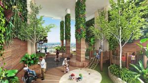 Κήπος έξω από το NEW - Charise 2BR at Benson Apartment Pakuwon Mall