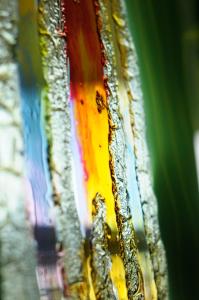 a close up of a stained glass window at Hotel Diplomat Palace in Rimini