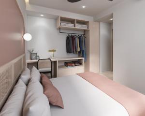 Voodi või voodid majutusasutuse The Initial Sama Serviced Residences toas