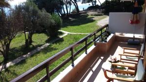 Balkón alebo terasa v ubytovaní Daniil's Seafront Apartment