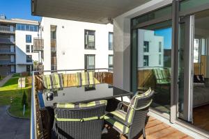 En balkon eller terrasse på DünenResort Binz - Wohnung 4110 strandnah