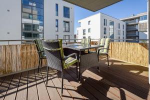 En balkon eller terrasse på DünenResort Binz - Wohnung 4110 strandnah