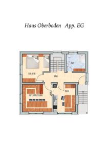 Půdorys ubytování Ferienhaus Oberboden