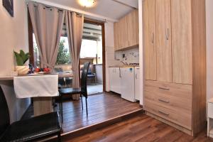 Kuchyň nebo kuchyňský kout v ubytování Apartment Tomi