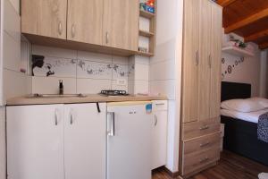 Kuchyň nebo kuchyňský kout v ubytování Apartment Tomi