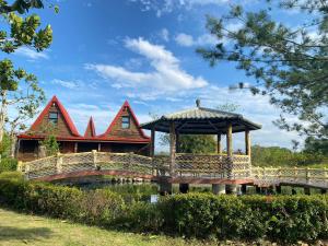 Kebun di luar Da Fang Hua Yuan Xiao Homestay