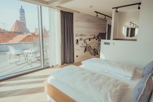 Postel nebo postele na pokoji v ubytování Mariandl am Berg