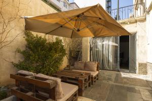 Patio nebo venkovní prostory v ubytování Hotel White House