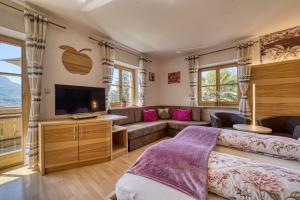 Katil atau katil-katil dalam bilik di Feldhof Apartment Golden Delicious