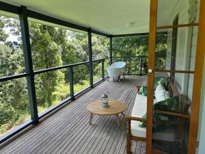 Μπαλκόνι ή βεράντα στο North Bank Cottage