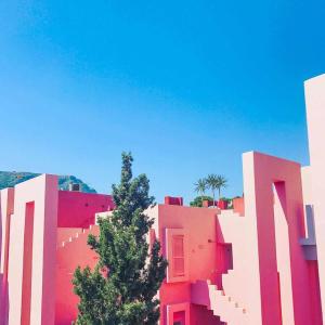 a group of buildings with a tree in the foreground at Apartment with beautiful views - Muralla0218 in Calpe
