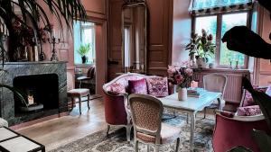 Prostor za sedenje u objektu Görvälns Slott