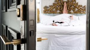 Krevet ili kreveti u jedinici u okviru objekta Görvälns Slott