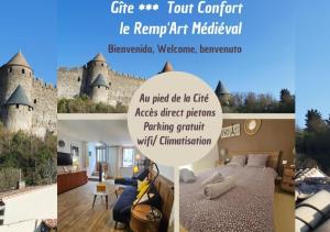 Fotografia z galérie ubytovania CITE MEDIEVALE- LE REMP'ART - Tout Confort - Accès direct piétons - parking gratuit v destinácii Carcassonne