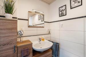 Koupelna v ubytování Ferienwohnung Huschle + 22 fotografií