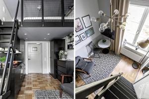 Dapur atau dapur kecil di Forenom Aparthotel Stockholm Bromma