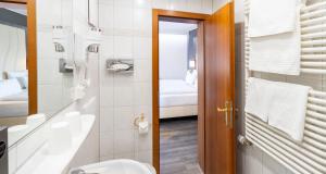 Koupelna v ubytování PLAZA Hotel Buchhorner Hof