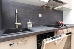 Kuchyň nebo kuchyňský kout v ubytování Apartments Ani + 37 fotografií