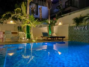 Bazén v ubytování Muni Residence & Spa nebo v jeho okolí