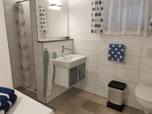 Koupelna v ubytování Ferienwohnung Pusteblume + 52 fotografií