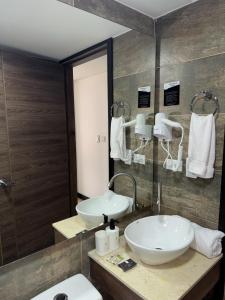 Koupelna v ubytování Hotel WLH Gold Bogota