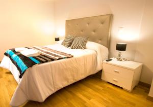 Postel nebo postele na pokoji v ubytování Apartamentos Amaiur