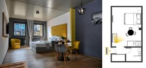 Postel nebo postele na pokoji v ubytování Zafír Apartman Sárvár + 37 fotografií