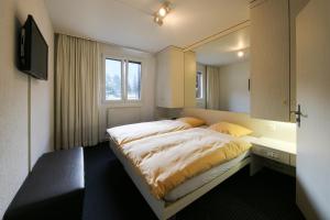 Voodi või voodid majutusasutuse Hotel Grüsch toas