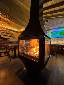 TV a/nebo společenská místnost v ubytování HOTEL ANSEL
