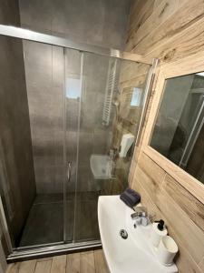 Koupelna v ubytování APARTMENTS TRENČÍN