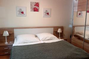 Ένα ή περισσότερα κρεβάτια σε δωμάτιο στο Haus Eichendorff