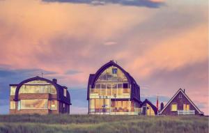 a large glass house on top of a field at Lobster in Egmond aan Zee +22 photos