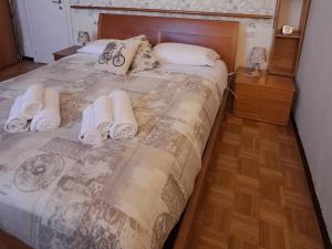 Postel nebo postele na pokoji v ubytování Delizioso appartamento in corte