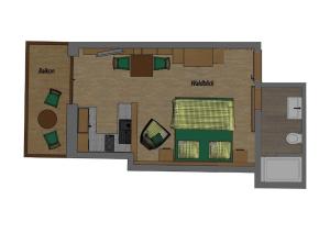 Plan piętra w obiekcie Gästehaus Nemast