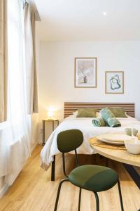 Cama ou camas em um quarto em Studio Elégant 3 pers wifi