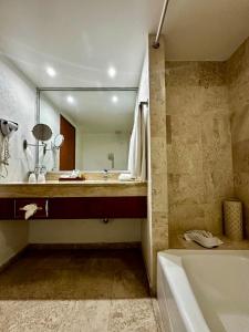 Koupelna v ubytování Hotel de Mendoza