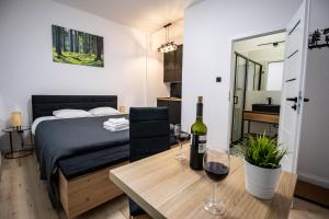 Posteľ alebo postele v izbe v ubytovaní Best Place Apartment