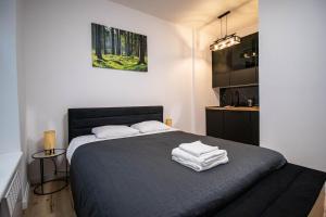 Posteľ alebo postele v izbe v ubytovaní Best Place Apartment