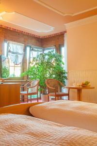 Postel nebo postele na pokoji v ubytování Hotel Thüringer Hof