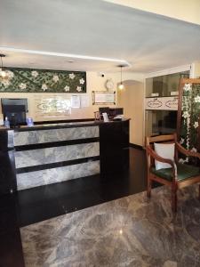 A cozinha ou cozinha compacta de Hotel Rio Penedo