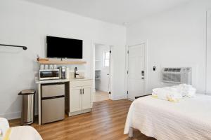 Kuchyň nebo kuchyňský kout v ubytování Folliday Inn - The Dolphin - Room 36