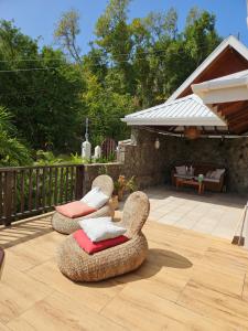 Balkón nebo terasa v ubytování Harbour View House Villa