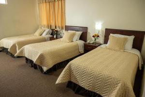 Postel nebo postele na pokoji v ubytování Hotel San Sebastián Loja + 8 fotografií