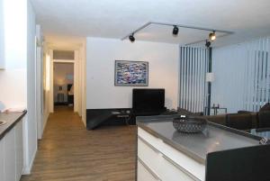 TV a/nebo společenská místnost v ubytování Arnsteiner Apartments