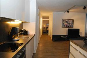 Kuchyň nebo kuchyňský kout v ubytování Arnsteiner Apartments