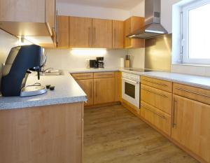 Kuchyň nebo kuchyňský kout v ubytování Arnsteiner Apartments