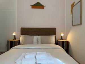 Katil atau katil-katil dalam bilik di Green Rooms Trastevere