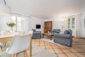 Χώρος καθιστικού στο Ferienhaus Urlaubshus